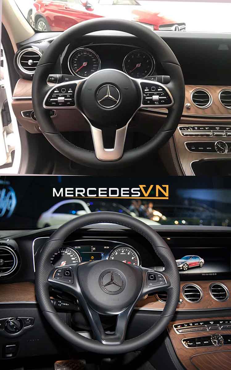 Vô lăng nâng cấp Mercedes E200 2019 tại MercedesVN