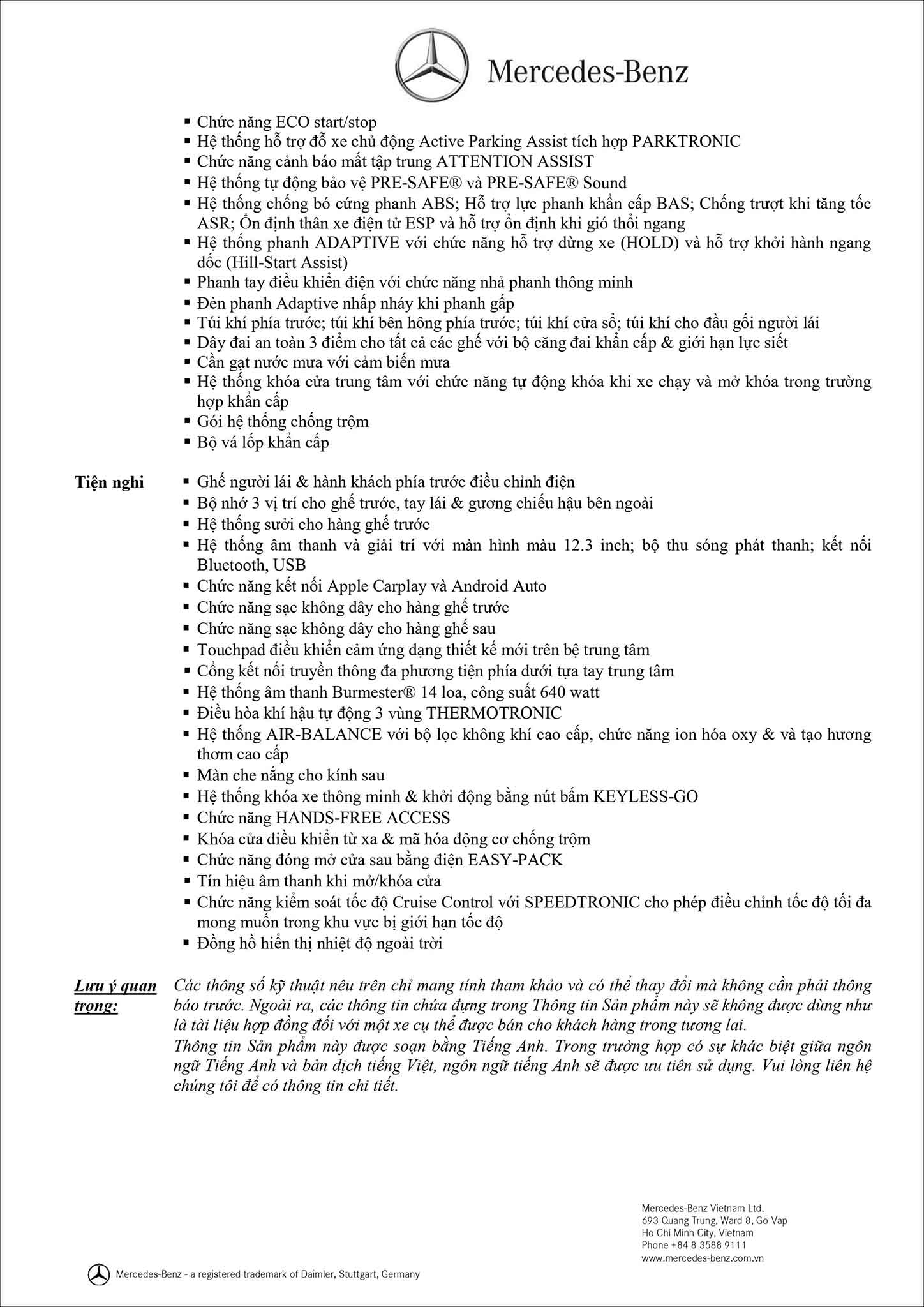 Bảng thông số kỹ thuật Mercedes AMG GT 53 4MATIC+ 2020