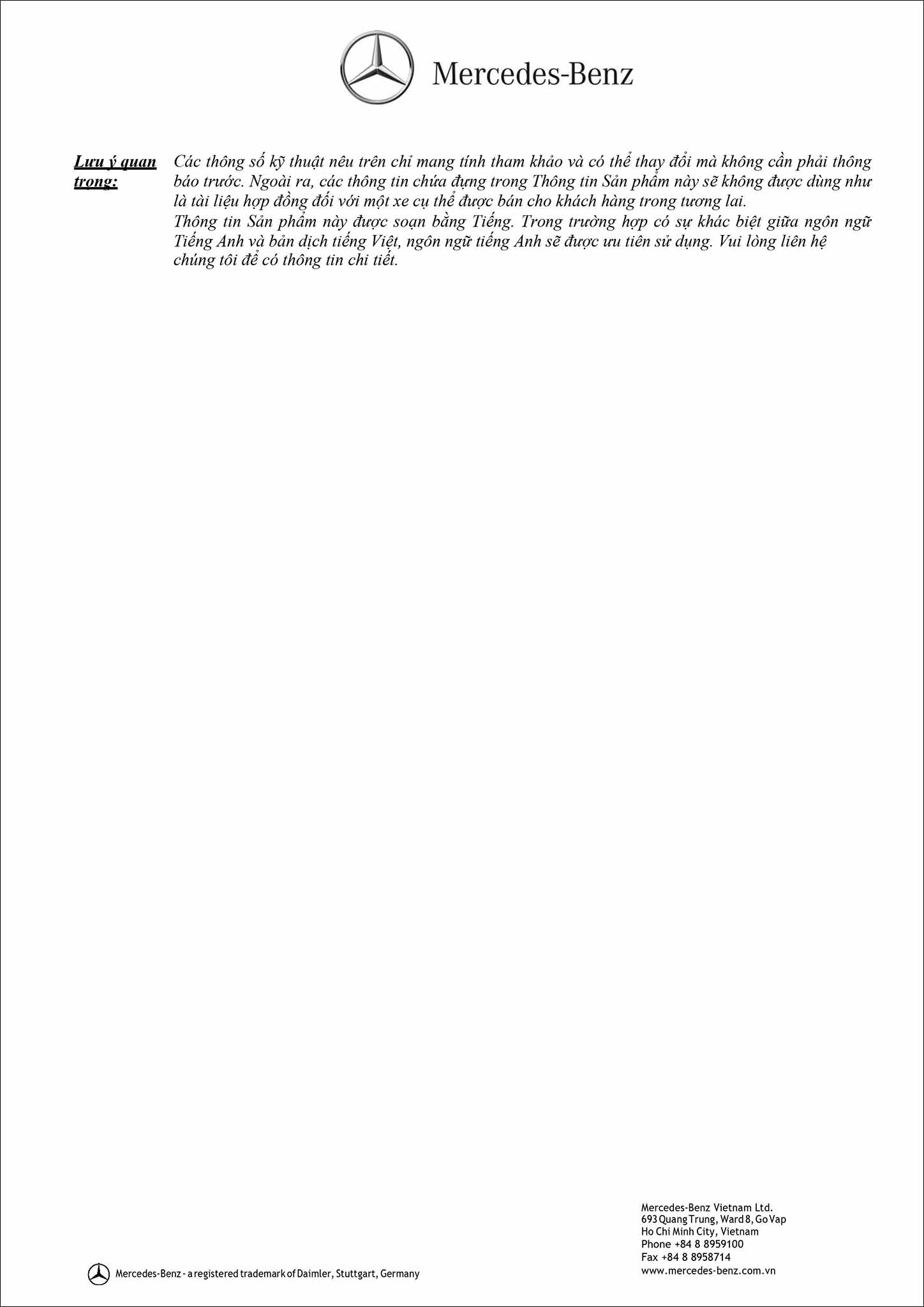 Bảng thông số kỹ thuật Mercedes S450 4MATIC Coupe 2019 tại MercedesVN